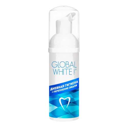 Пенка для полости рта Global White Дневная гигиена + укрепление эмали 50 мл в Подруга