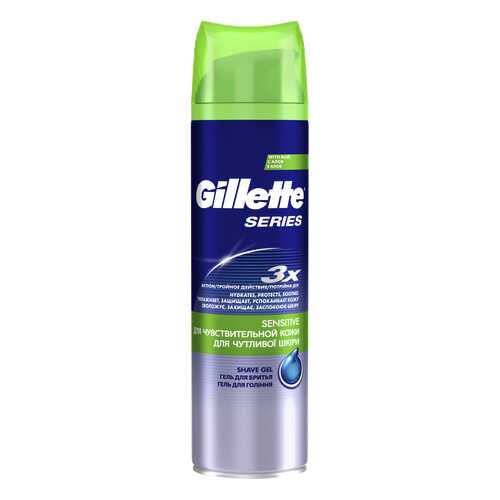 Гель для бритья Gillette Series Для чувствительной кожи 200 мл в Подруга