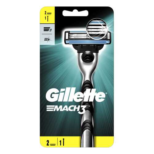 Мужская бритва Gillette Mach3 с 2 сменными кассетами в Подруга