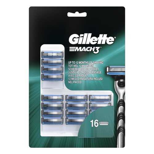 Сменные кассеты Gillette Mach3 для мужской бритвы, 16 шт в Подруга