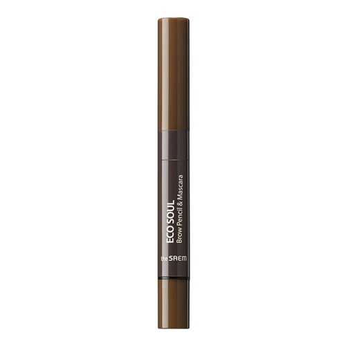 Карандаш для бровей The Saem Eco Soul Brow Pencil & Mascara 02 Natural Brown 2,7 г в Подруга