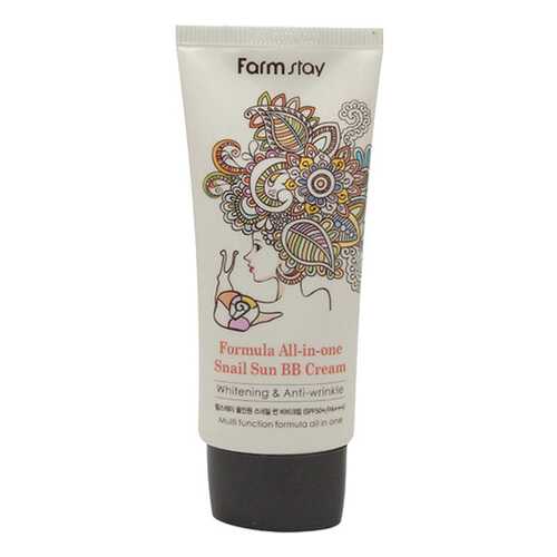 BB и СС средство FarmStay Formula All-In-One Snail Sun BB Cream SPF50+ PA+++ 50 мл в Подруга