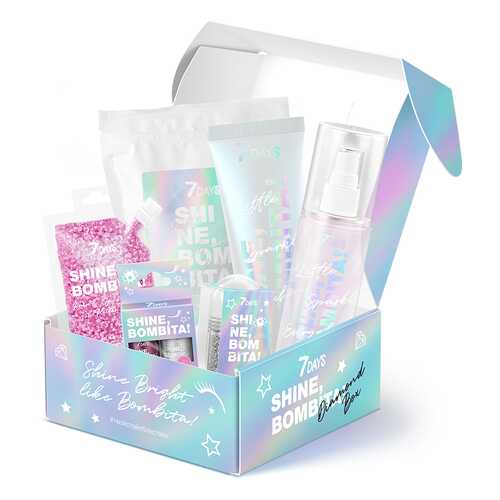 Набор для голографического мейка и ухода 7DAYS SHINE, BOMBITA! DIAMOND BOX № 502 в Подруга