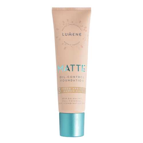 Тональный крем Lumene Matte Oil-control Foundation 3 Fresh Apricot 30 мл в Подруга