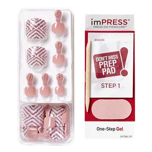 Накладные ногти Kiss Impress Toe Nails в Подруга