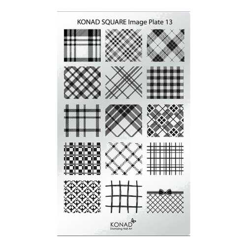 Трафареты для ногтей KONAD Пластина для стемпинга Square Image Plate 13 в Подруга