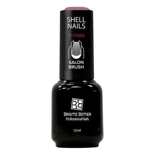Гель-лак Brigitte Bottier Shell Nails тон 984 светло-бордовый с мелкими блестками, 12мл в Подруга