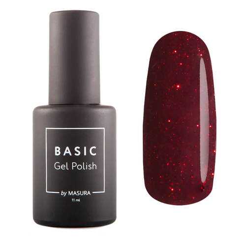 Гель-лак Masura BASIC Искры Бордо, 11 мл в Подруга