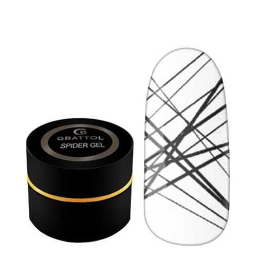 Grattol Гель-краска Spider Gel Black в Подруга