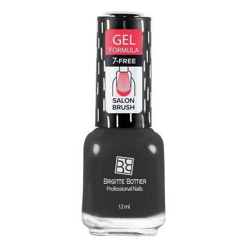 Лак с гелевым эффектом Brigitte Bottier Gel Formula тон 23 мокрый асфальт, 12 мл в Подруга