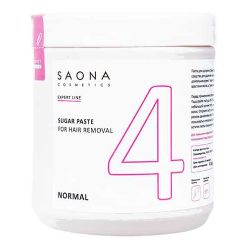 Паста для шугаринга Saona Cosmetics EXPERT 4 NORMAL 3500 г в Подруга