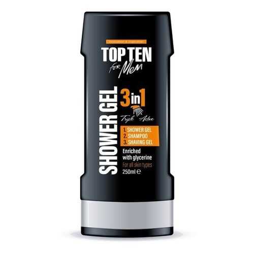 Гель для душа 3 в 1 Top Ten for men, 250 мл в Подруга