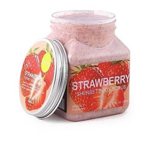 Скраб для тела Wokali Strawberry Sherbet Body Scrub Клубника 350 мл в Подруга
