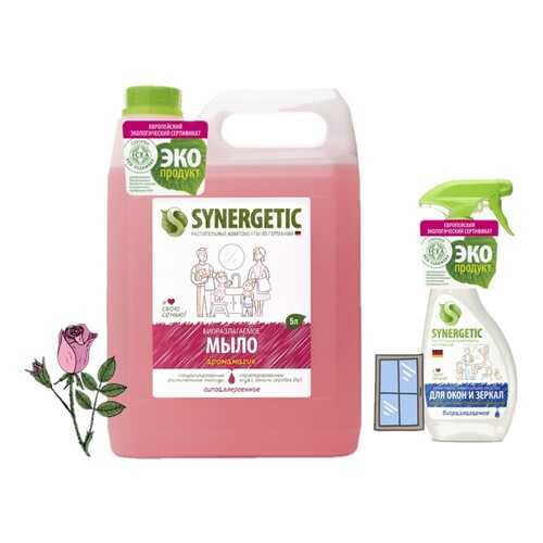 Synergetic Жидкое мыло Аромамагия 5 л + подарок Средство для мытья окон 500 мл. в Подруга