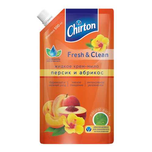 Жидкое мыло CHIRTON Персик и абрикос 500мл в Подруга