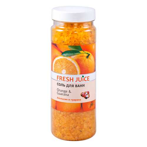 Соль для ванн Fresh Juice «Orange & Guarana» 700 гр в Подруга
