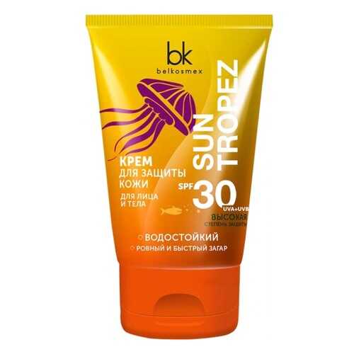 Крем для защиты кожи лица и тела SPF30 BelKosmex Sun Tropez 120 г в Подруга