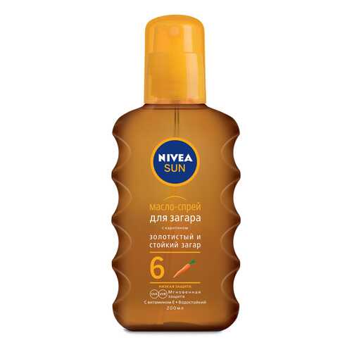 Масло для загара Nivea Золотистый и стойкий загар SPF6 200 мл в Подруга