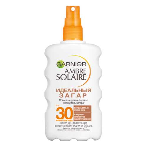 Солнцезащитный спрей-проявитель загара Garnier Ambre Solaire Идеальный загар SPF 30 200 мл в Подруга