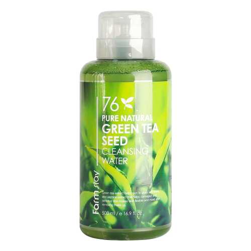 Очищающая вода Farm Stay Pure Cleansing Water Natural Green Tea Seed 500 мл в Подруга