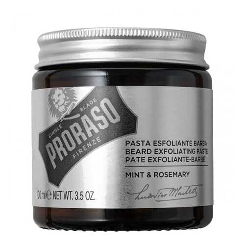 Скраб для лица и бороды Proraso Beard Exfoliating Paste Mint & Rosemary 100gr в Подруга