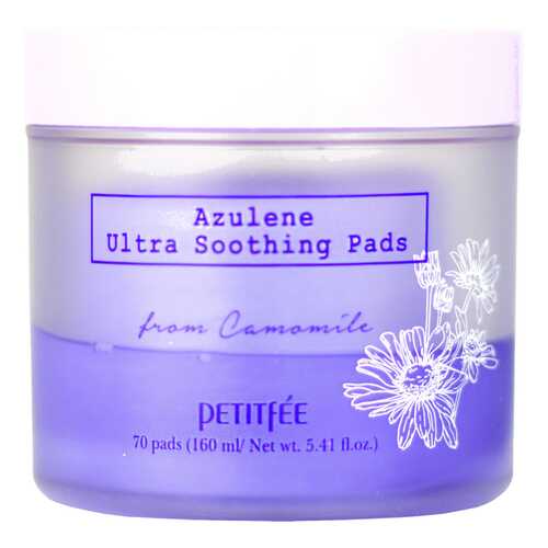 Успокаивающие диски Petitfee Azulene Ultra Soothing Pads 70 шт в Подруга