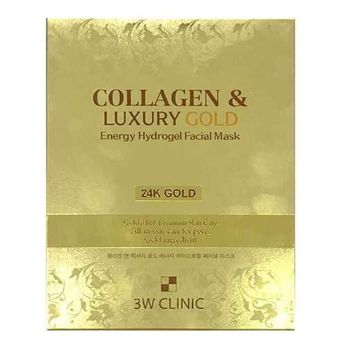 Маска для лица 3W Clinic Collagen & Luxury Gold Energy Hydrogel Facial Mask 30 мл в Подруга