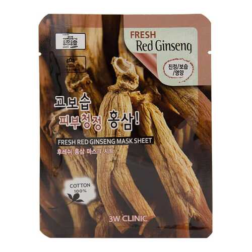 Маска для лица 3W Clinic Fresh Ginseng Mask Sheet 23 мл в Подруга