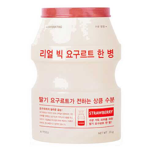 Маска для лица A'Pieu Real Big Yogurt One-Bottle Strawberry 21 г в Подруга