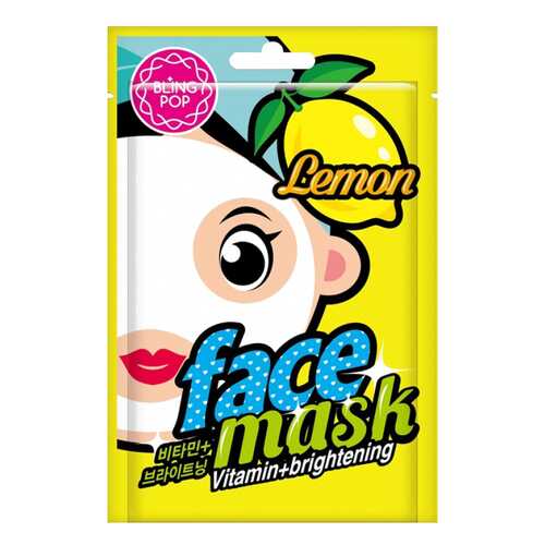 Маска для лица Bling pop Lemon Vitamin & Brightening Mask 20 мл в Подруга