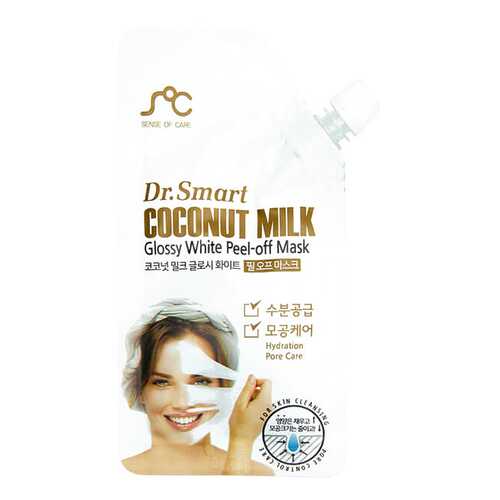 Маска для лица Dr.Smart Coconut Milk Glossy White Peel-Off Mask 25 мл в Подруга