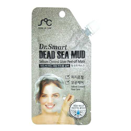 Маска для лица Dr. Smart Dead Sea Mud Sebum Control Silver Peel-Off Mask 25 мл в Подруга