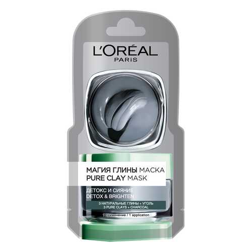 Маска для лица L'Oreal Paris Магия Глины Детокс и сияние 6 мл в Подруга