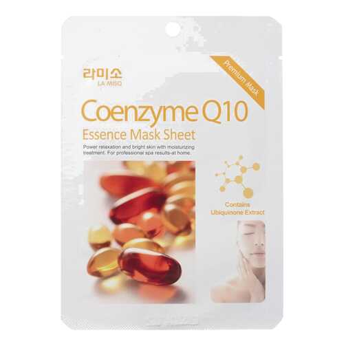 Маска для лица LA MISO Coenzyme Q10 essence Mask Sheet 21 г в Подруга