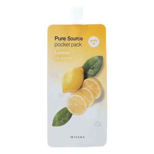 Маска для лица MISSHA Pure Source Pocket Pack - Lemon 10 мл в Подруга