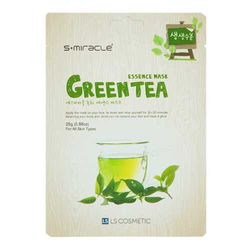 Маска для лица S+miracle Green Tea Essence 25 г в Подруга