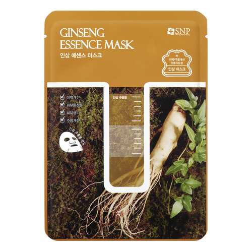 Маска для лица SNP Ginseng Essence Mask с экстрактом корня женьшеня 25 мл в Подруга