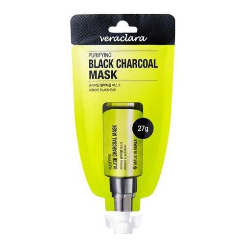 Маска для лица Veraclara Puryfying black charcoal mask 27 г в Подруга