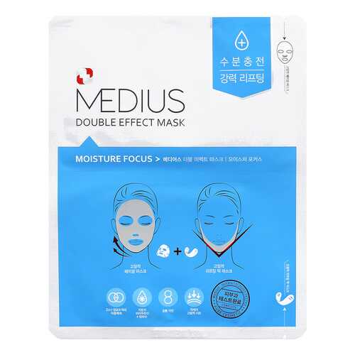 Маска MEDIUS Double Effect Mask Moisure Focus 1 шт. в Подруга