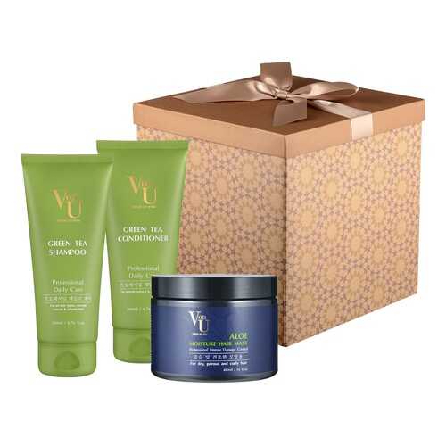 Набор VonU Green Tea + Mask (3 предмета, с маской Алоэ) в Подруга
