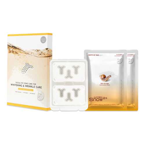 Патчи и маска для лица Snow2+ Facial Eye Zone Care for Whitening and Wrinkle care в Подруга