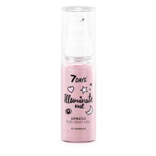 Сияющий крем-флюид для лица 7DAYS ILLUMINATE ME ROSE GIRL/01Champagne, 50 мл в Подруга