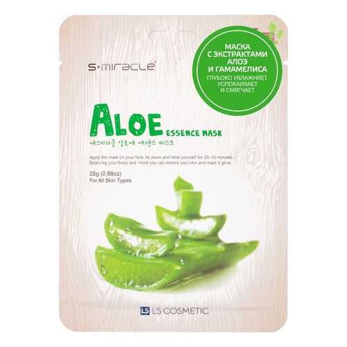 Увлажняющая тканевая маска для лица S Miracle Aloe Essence Mask в Подруга