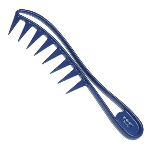Гребень Dewal Beauty с ручкой, синий, 20 см в Подруга