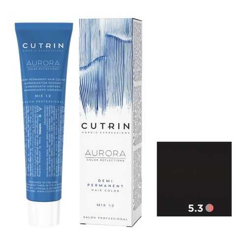 Крем-краситель AURORA DEMI PERMANENT CUTRIN 5.3 светло-золотистый блондин 60 мл в Подруга