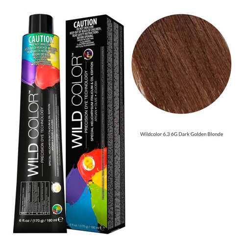 Wildcolor - Стойкая крем-краска Permanent Hair Color 6.3 6G Темно-золотой блонд 180 мл в Подруга