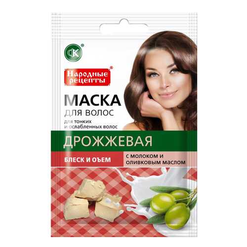 Маска для волос ФИТОКосметик Дрожжевая 30 мл в Подруга