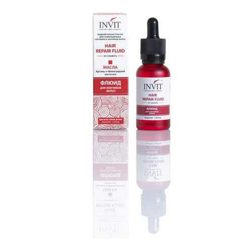Масло-флюид Invit Hair Repair Fluid для поврежденных секущихся кончиков волос, 30 мл в Подруга